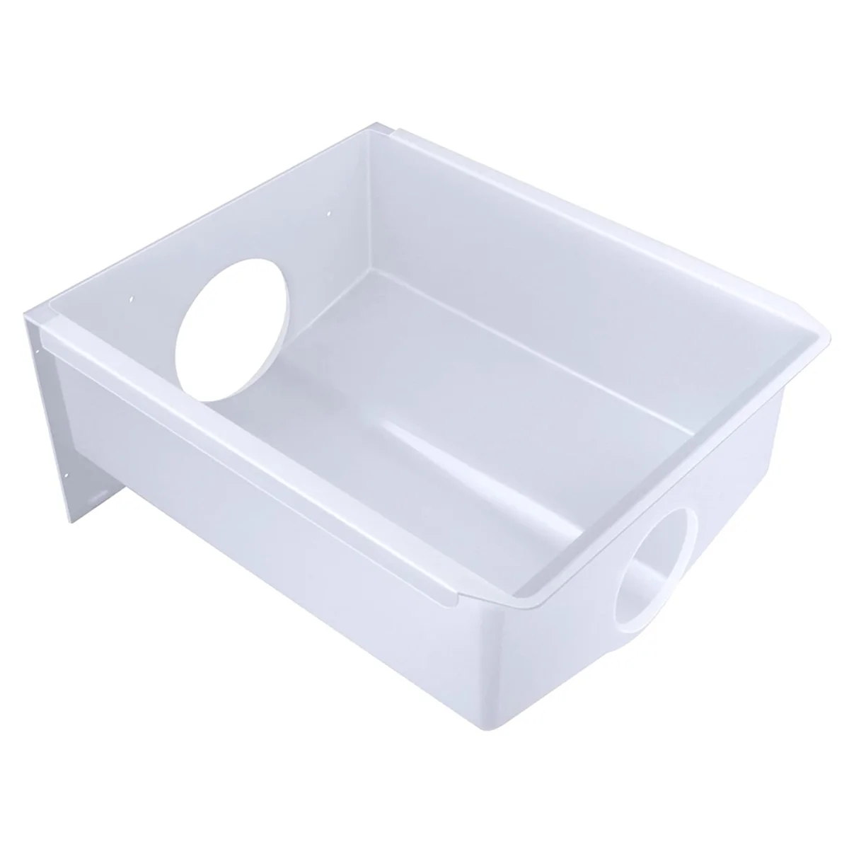 W10670845, WPW10670845 Refrigerator Ice Bucket for 2196091, 1115342, 1115372, 2152701, 2152702 White