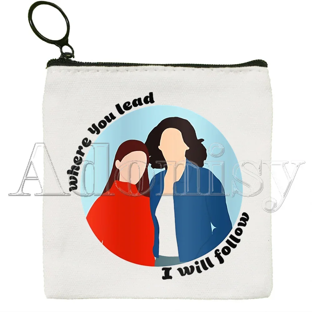 Gilmore Girls Canvas Coin Purse Coin Purse Collection Canvas Bag Small Wallet Zipper Key Bag Hand Gift