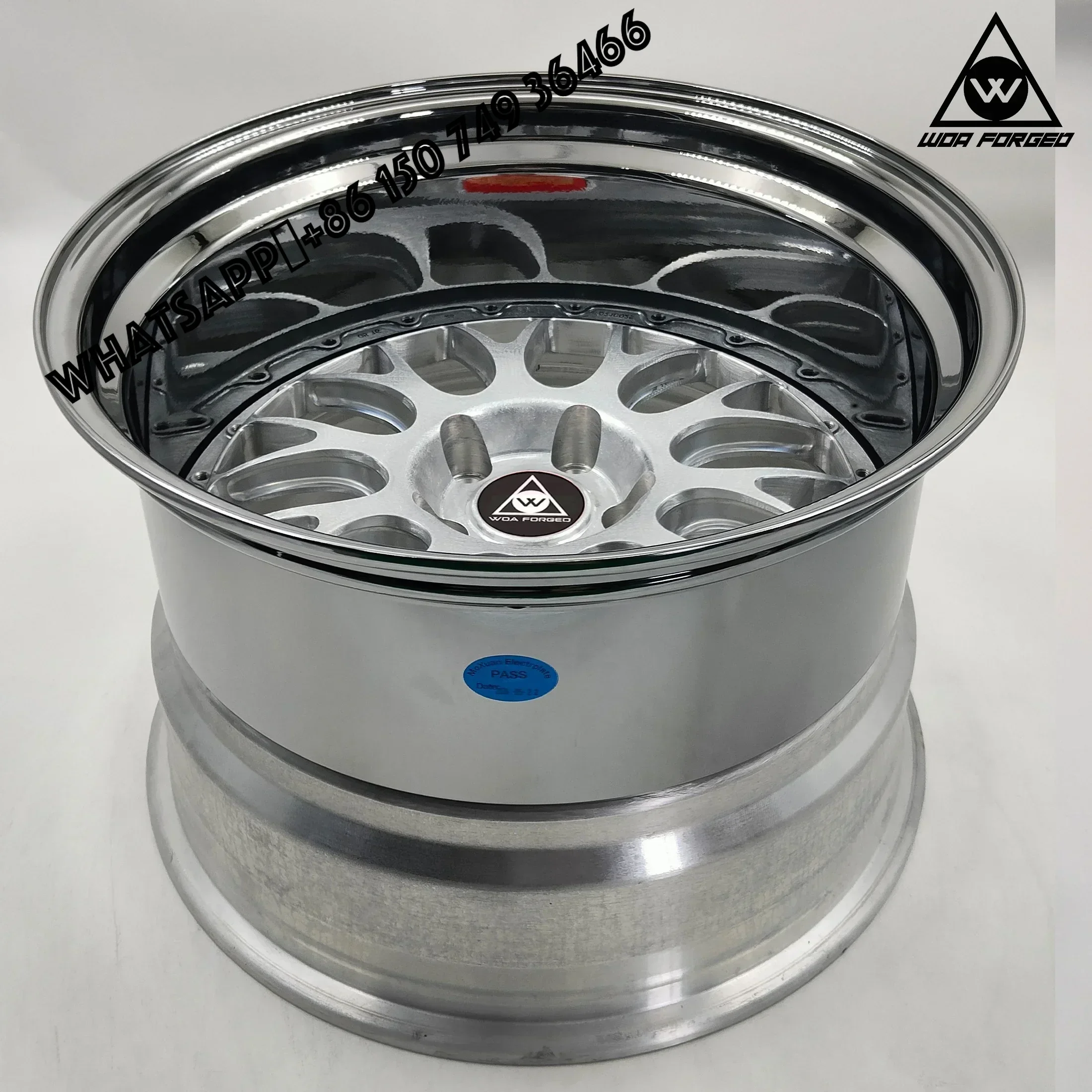 

6061-T6 Car Wheels 5x120 5x114.3 Forged Car Wheels Three Piece Forged High Performance Sports Edging Wheels with Deep Lip for BS