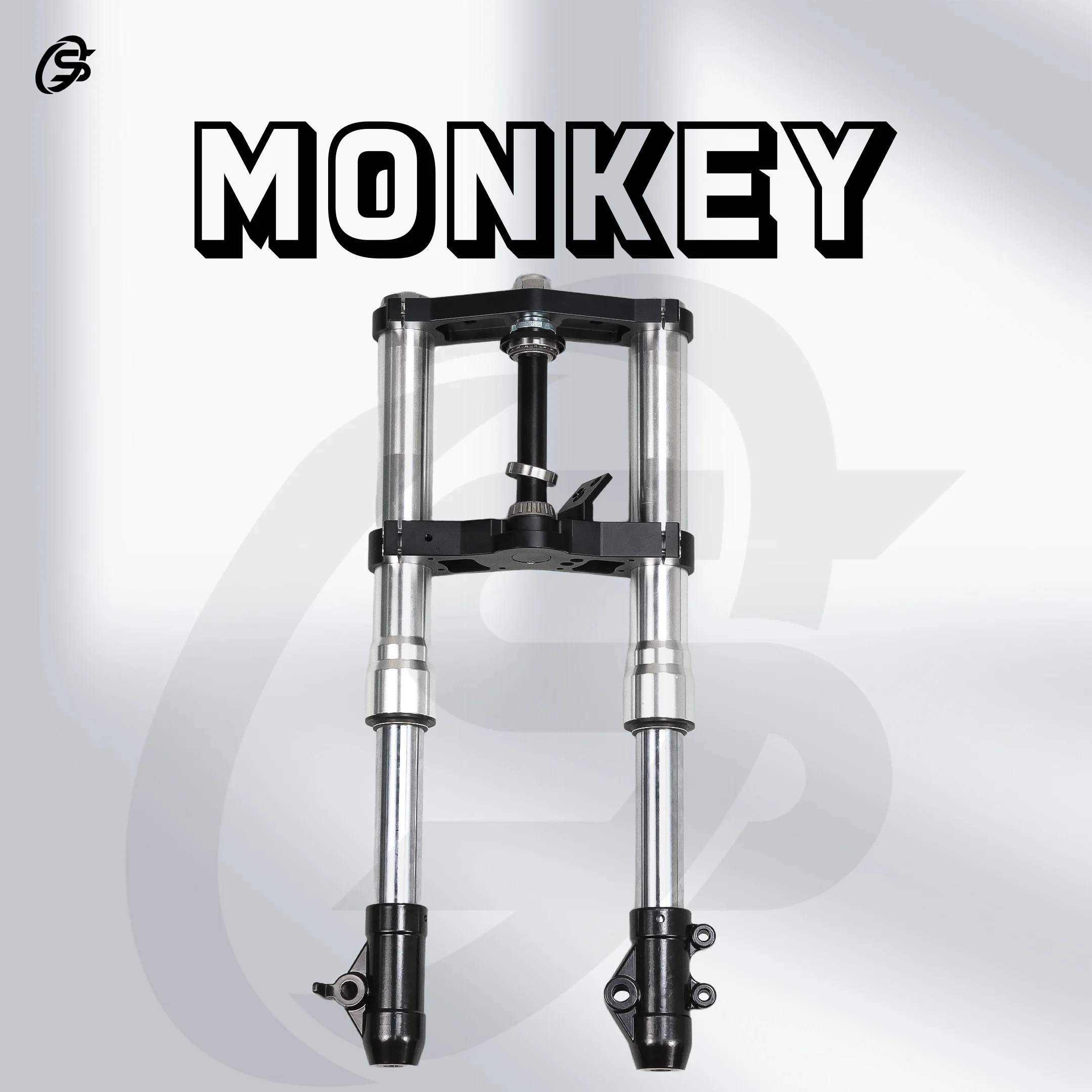 Z50 Monkey 45mm Front Fork Shock Absorber Set 540mm Monkey Bike Black Aluminum Fork Kit Rebound Speed Adjustable