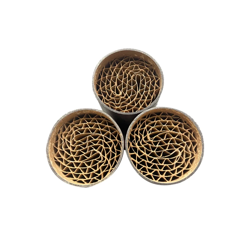 3pcs High Efficiency 35*60mm Metal Core Honeycomb Structure Euro5 Universal Motorcycle Catalytic Converter