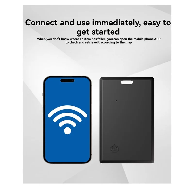 DIGIT-Smart Wallet Tracker Card - Ultra-Thin Bluetooth Locator For Iphone Works With Find My App