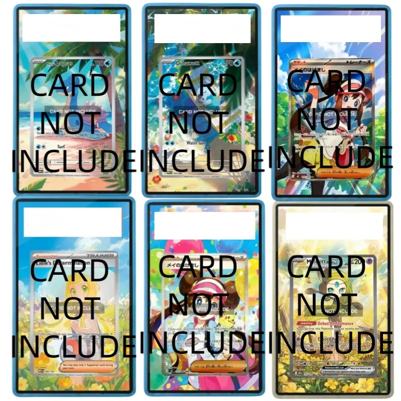 Acrylic Card Display Case Collection Card for Oshawott Meganium Display Rack Collection Artwork Box Excluding Card