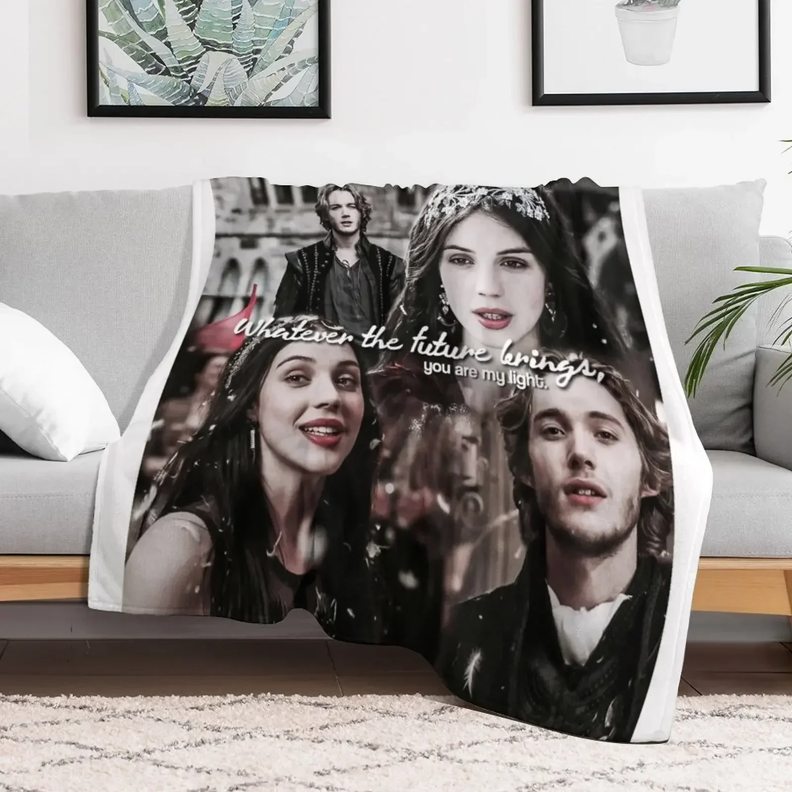 Reign (Mary and Francis) Throw Blanket For Sofa Thin Cute Plaid Blankets