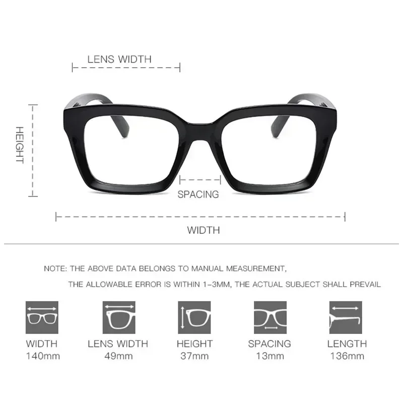 Fashion Reading Glasses Women 2024 New Square Anti Blue Light Presbyopia Eyegalsses Vintage Computer Optical Eyewear +1 .0~ +3.5