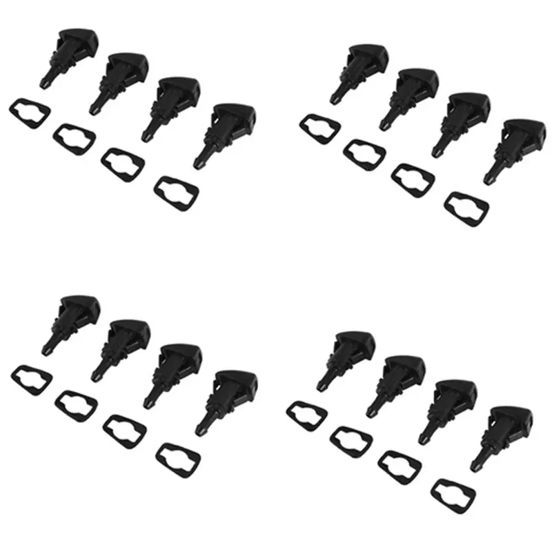 

16 Pack Front Windshield Washer Nozzles Wiper Spray Kit Replacement For Dodge Ram 5116079AA,4805742AB,5303833AA-A67F