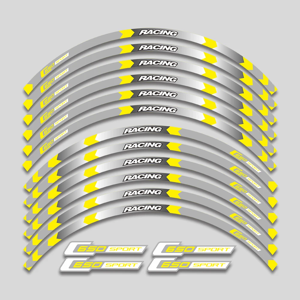 Светоотражающие аксессуары для мотоциклов, наклейка на колесо внутри ступицы, наклейки на обод, полосатая лента для BMW c650 sport C650 SPORT C650