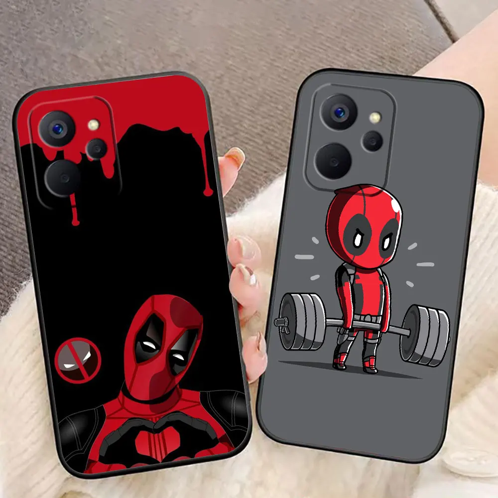حافظة هاتف صور مخصصة من Marvel Deadpool لهاتف OPPO Realme 14 13 12 11 10 9 9I 8 8I 7 7I 6 5 5I 5S Pro Plus حافظة Funda Shell