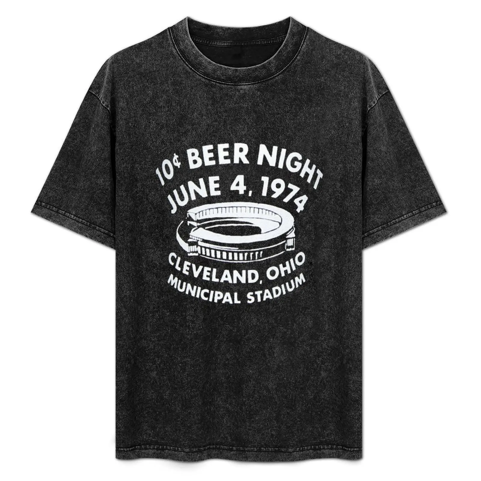 Camiseta Cleveland 10 Cent Beer Night, camiseta básica de algodón de talla grande