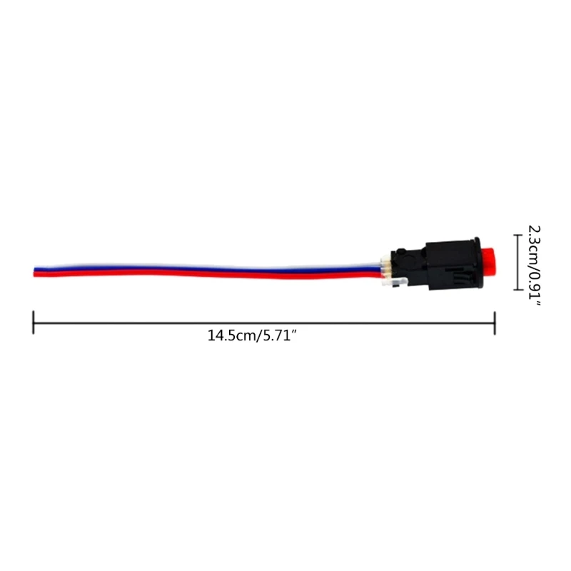 Doppelter Warnblinkknopf für Roller, 3-Draht, 12/24