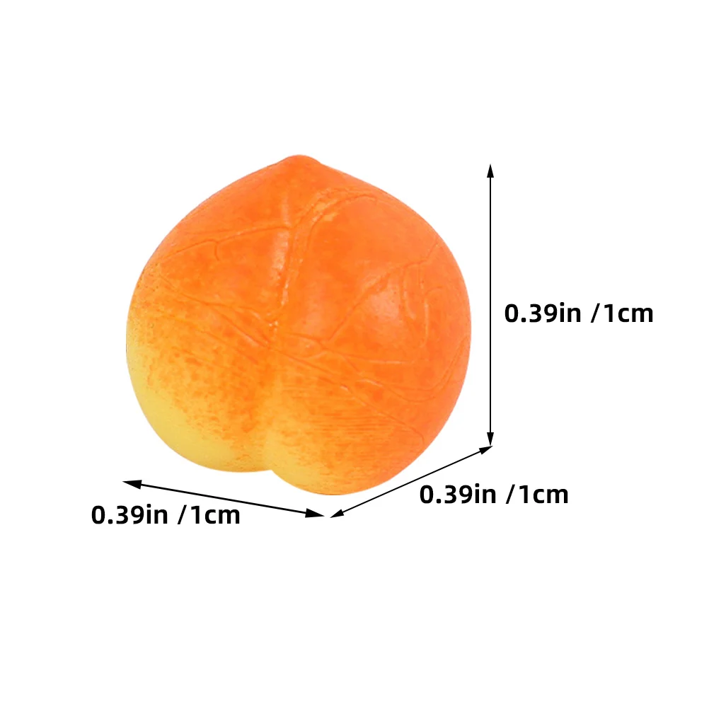 25 pçs mini pêssego espremer alívio do estresse descompressão macia sensorial fruta elástica relaxamento presente espremer brinquedo alívio brinquedo