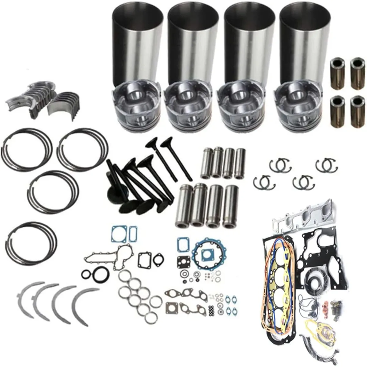 

4JB1 Engine Overhaul Rebuild Kit For Sumitomo Bobcat Excavators Isuzu 4JB1 Engine