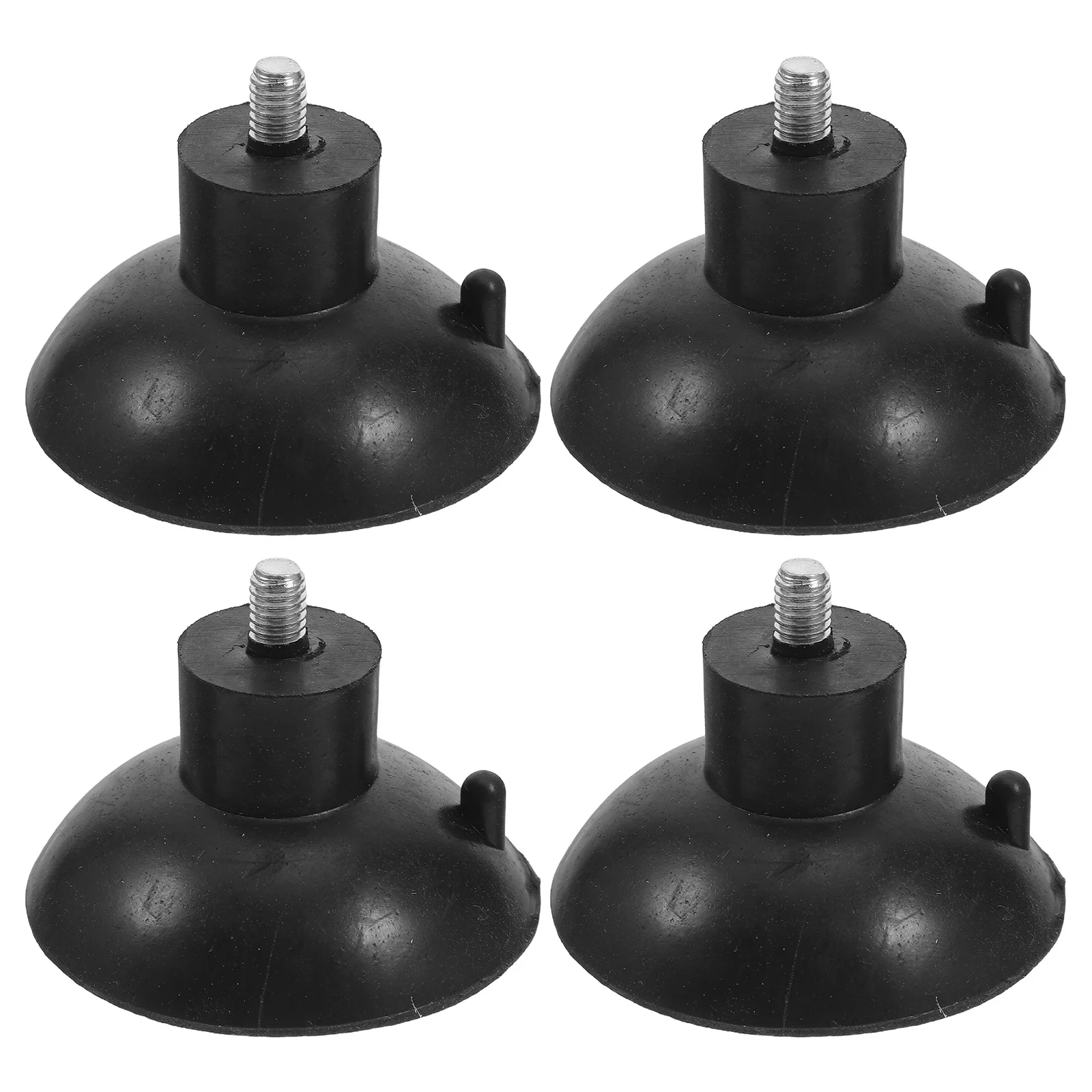 4pcs Threaded Rubber Feet Heavy Duty Screw On Anti-Vibration Pads For Furniture Leveling, Adjustable Floor Protectors For Table