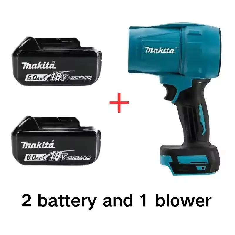 Makita 30000RPM Gewelddadige Blower Turbo Jet Fan Elektrische Luchtblazer Windsnelheid Turbo 18V Batterij Oplaadbaar Met Licht Auto Reiniging
