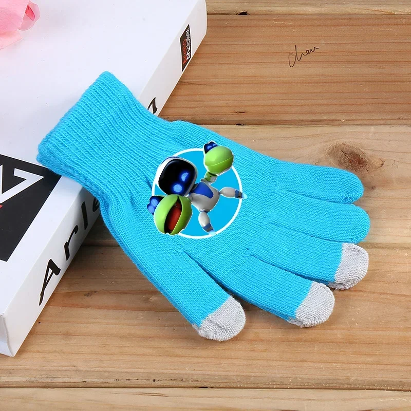 Astro Bot Kinderhandschuh für Jungen, hochwertige Touchscreen-Strickhandschuhe für Outdoor-Sportarten, Ski, Mädchen, warme Fäustlinge, halten den Finger, warme Geschenke