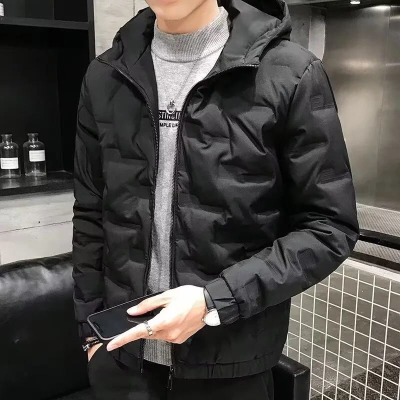 

Гонконг Sle, мужской хлопковый топ Haome с капюшоном, тонкий теплый облегающий повседневный хлопковый топ на зиму