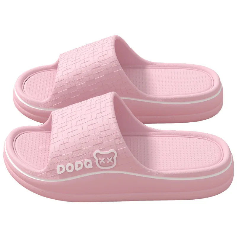 

Printting Cute Bear Women Slippers Summer Indoor Soft Cartoon Sandals Bathroom Anti-slip Outdoor Comfy Men Leisure Shoes Couple