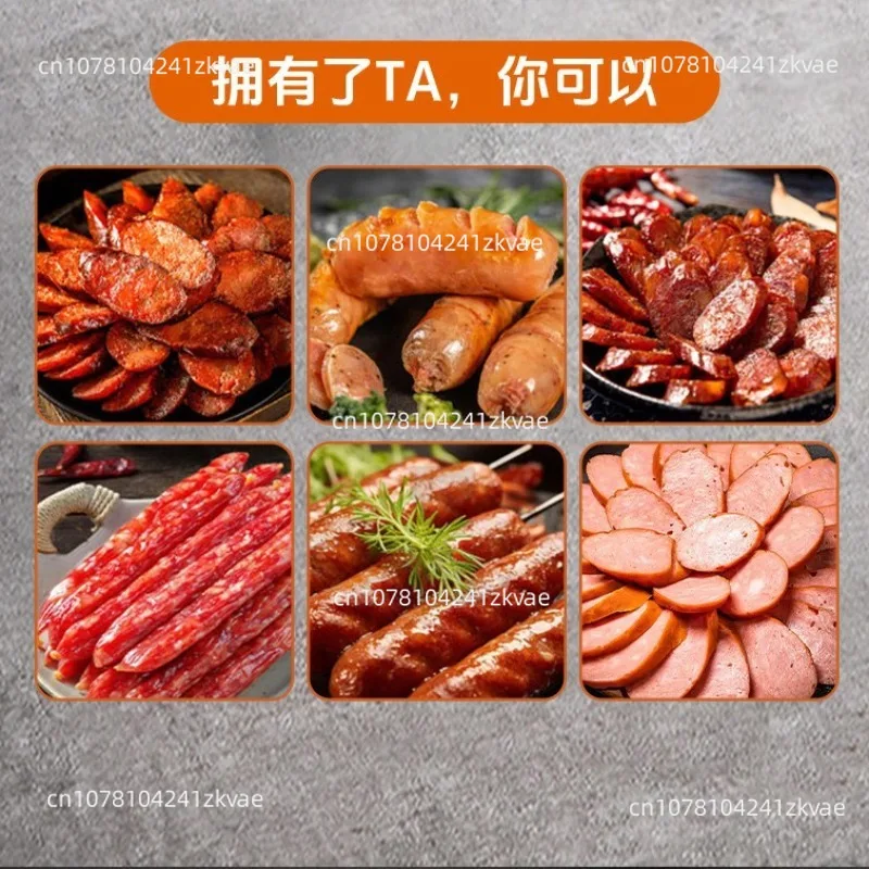 Small Commercial Automatic Sausage Tying Machine, Stainless‑Steel Sausage Knotter Linker For Sausage Lap‑Cheong Processing