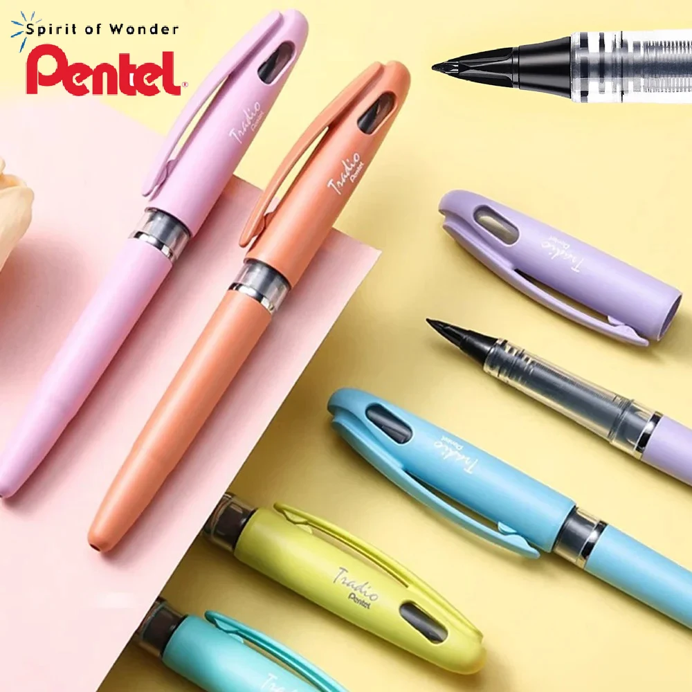 1pc Japan Pentel Signature Gel Pen Tradio Duckbill Pen TRJ97 Tip Large Capacity Writing Practice School Office Stationery