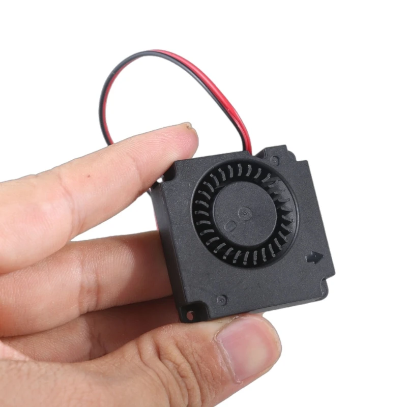 Efficient 4010 Round Cooling Fan for Car LED Lighting DC5V12V24V Optional,28cm/11.02inch Cable 1.9CFM Air Volumes