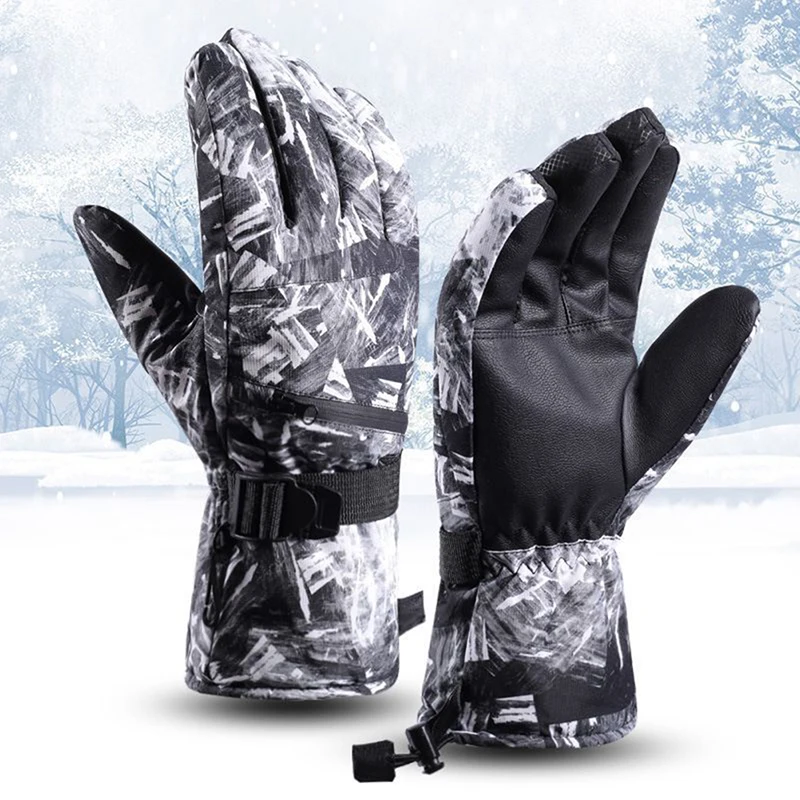 Men Women Ski Gloves Ultralight Waterproof Winter Warm Gloves Snowboard Gloves Motorcycle Riding Snow Waterproof Gloves