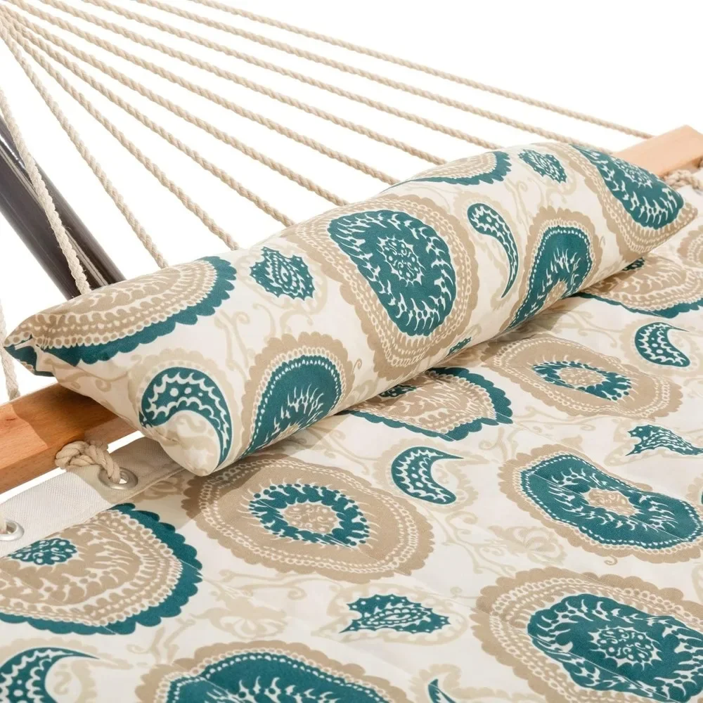 Hammock acolchoado com KD patenteado, suporte de economia de espaço, travesseiro destacável, compacto resistente, vivendo 2 pessoas, EUA