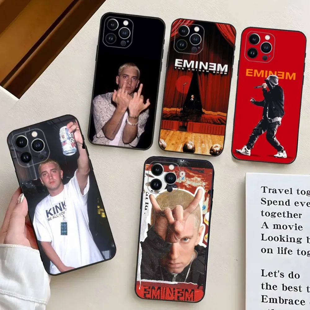 

E-Eminem Houdini Rapper Phone Case For iPhone 15,14,13,12,11,Plus,Pro Max,XS,X,XR,SE,Mini,8,7 Soft Silicone Cover