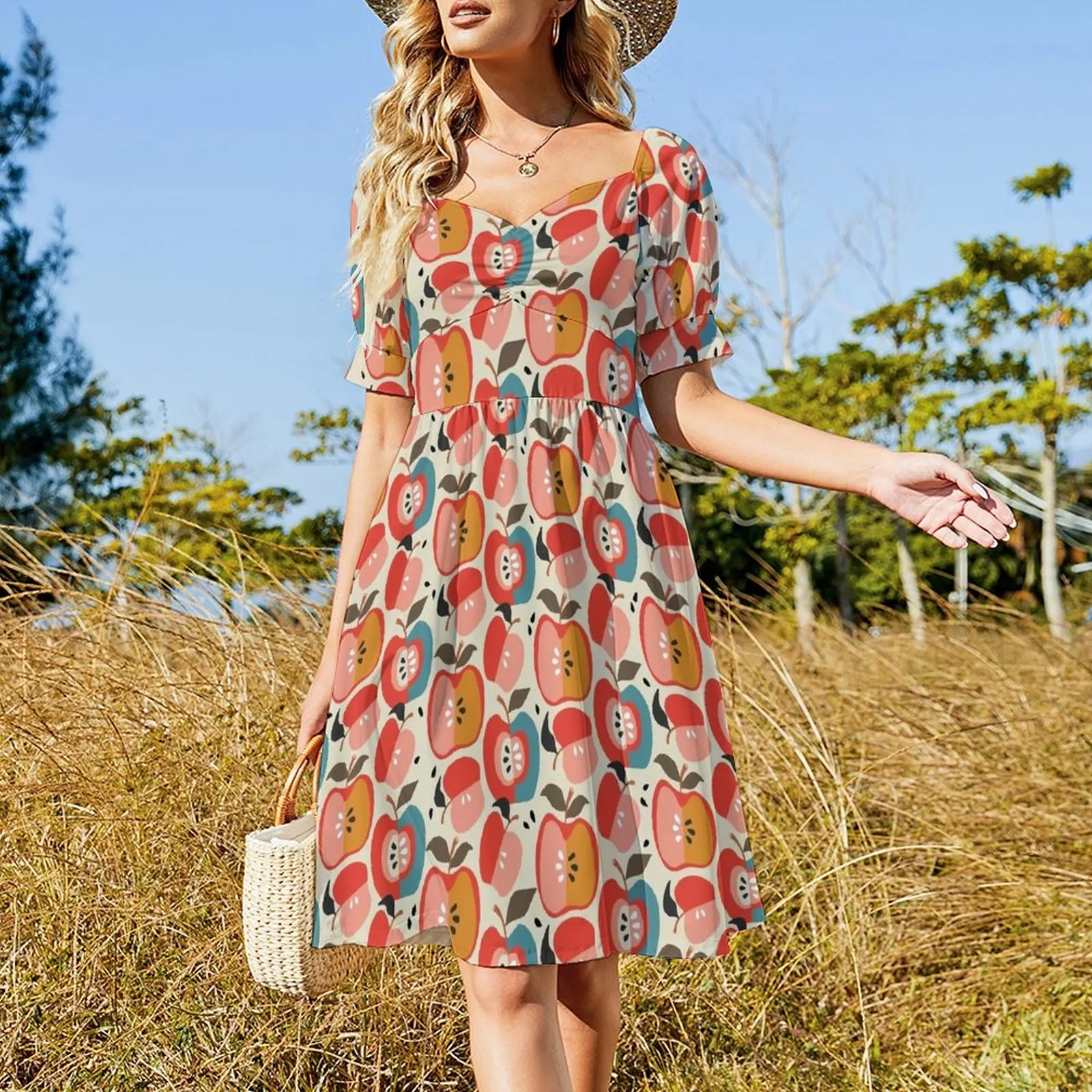 Good Apple Short Sleeved Dress Women's summer dresses Women long dress Dress