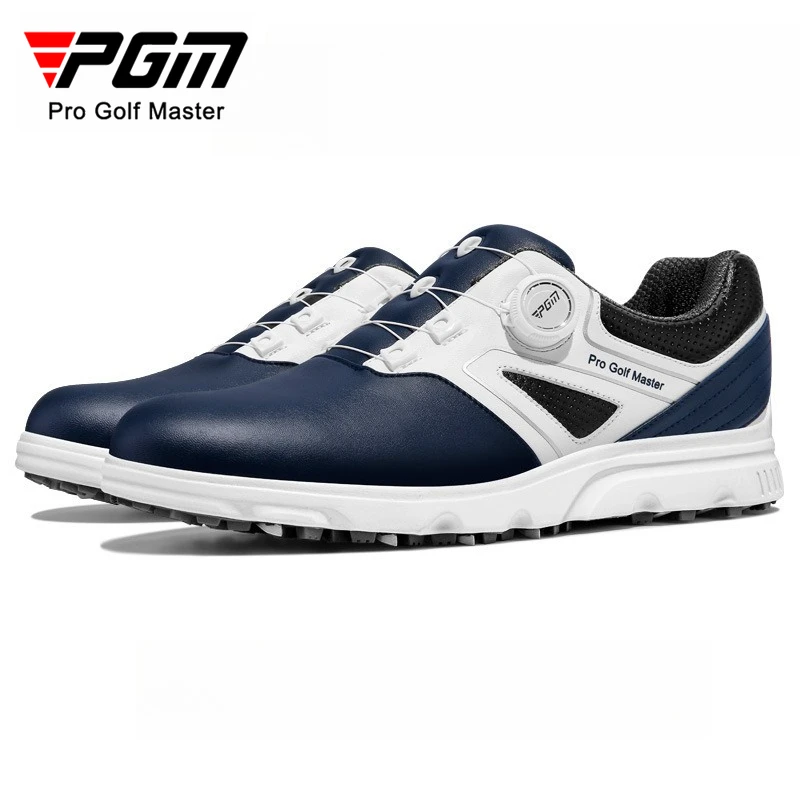 

PGM Men Golf Sneakers Quick Lacing Waterproof and Side Slip Resistant Nails Sports Shoes XZ304