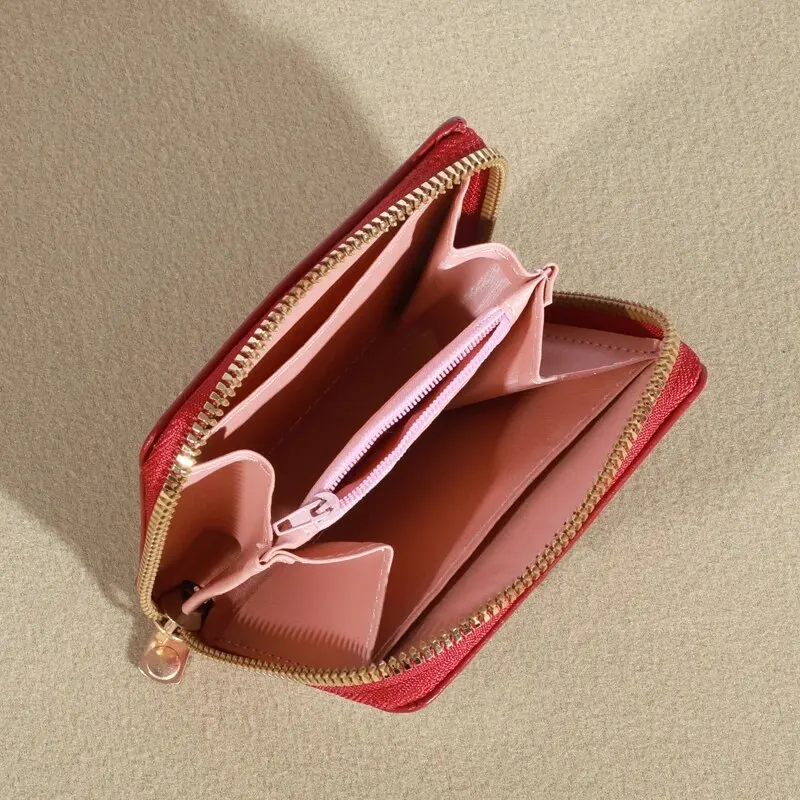 1PC Wallet Women Ladies Mini Tassel Wallets Cute Short Zipper Lovely Pu Leather Coin Purse Female Hand Wallet image 3