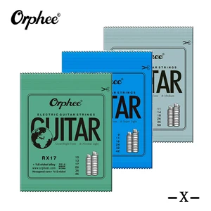Orphee String Set für E -Gitarre RX Hexagonale Serie Kohlenstoffstahl 6 Saite für E -Gitarrenzubehör Praktische Verwendung 8 Hauptverkaufsgitarre - №1
