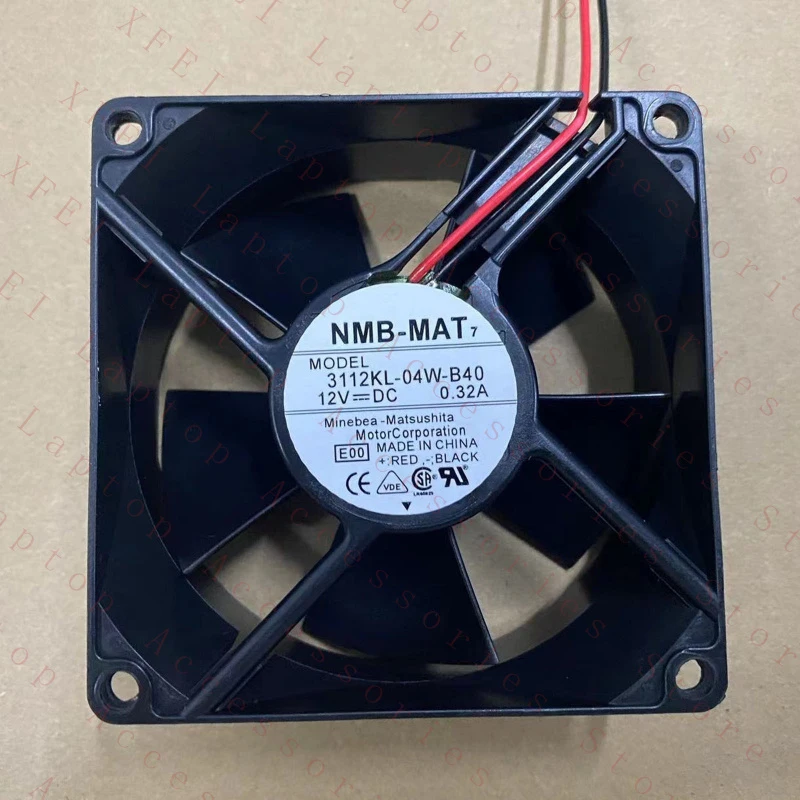 

D 1 шт. Новый 3112KL-04W-B40 12V 0.32A 2-проводной вентилятор охлаждения # как