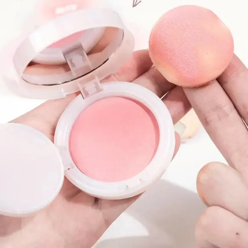 ROMANTIC BEAUTY Soft Cream Blush Makeup Air Cushion Liquid Blusher for Cheeks Weightless Long-Wearing Natural-Looking