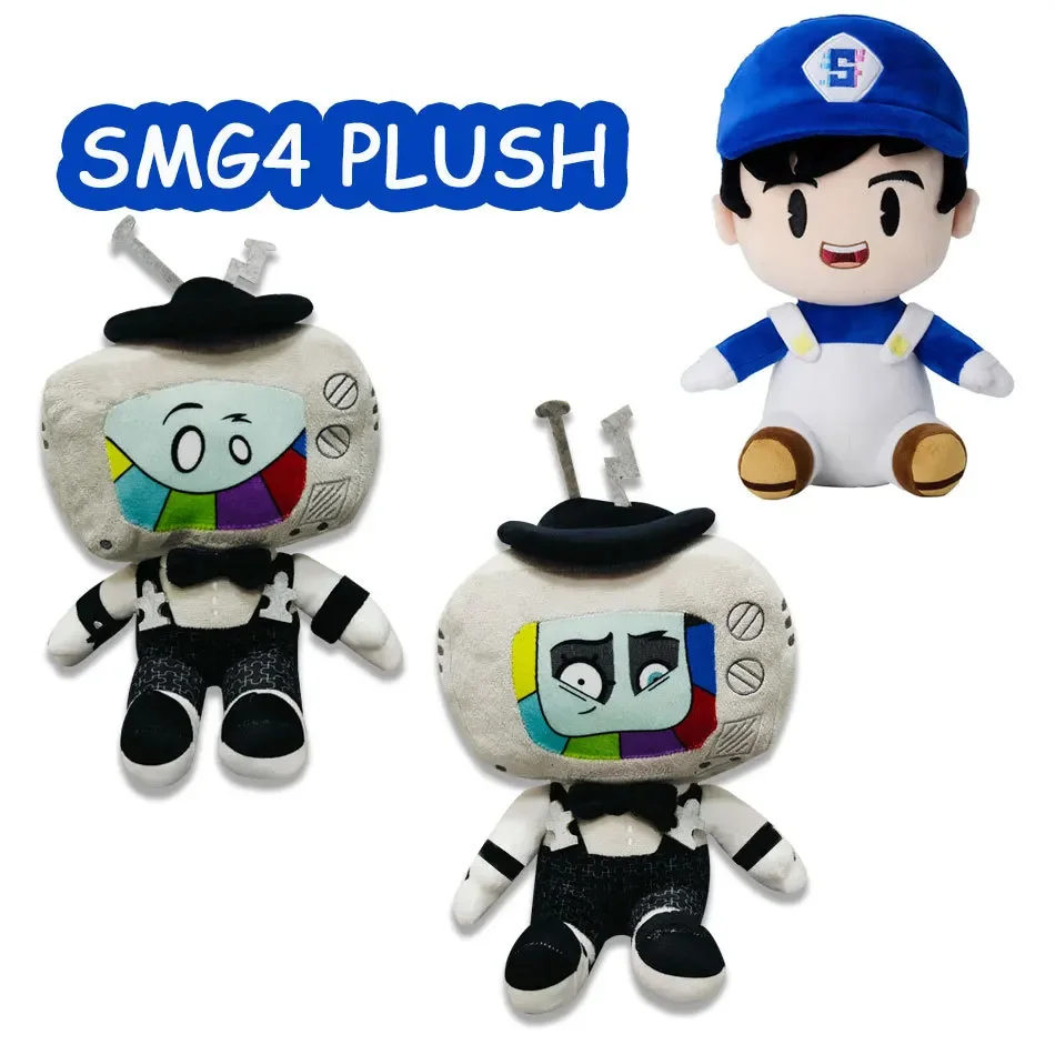 New SMG4 Mr Puzzles Plus Peripheral Doll Cute And Soft Fill Cartoon Pillow Plush Toy Room Decoration Children's Birthday Gift