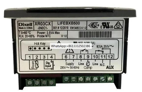 Controlador de Temperatura Original Dixell Xr03cx5n0c1 Novo 1pc