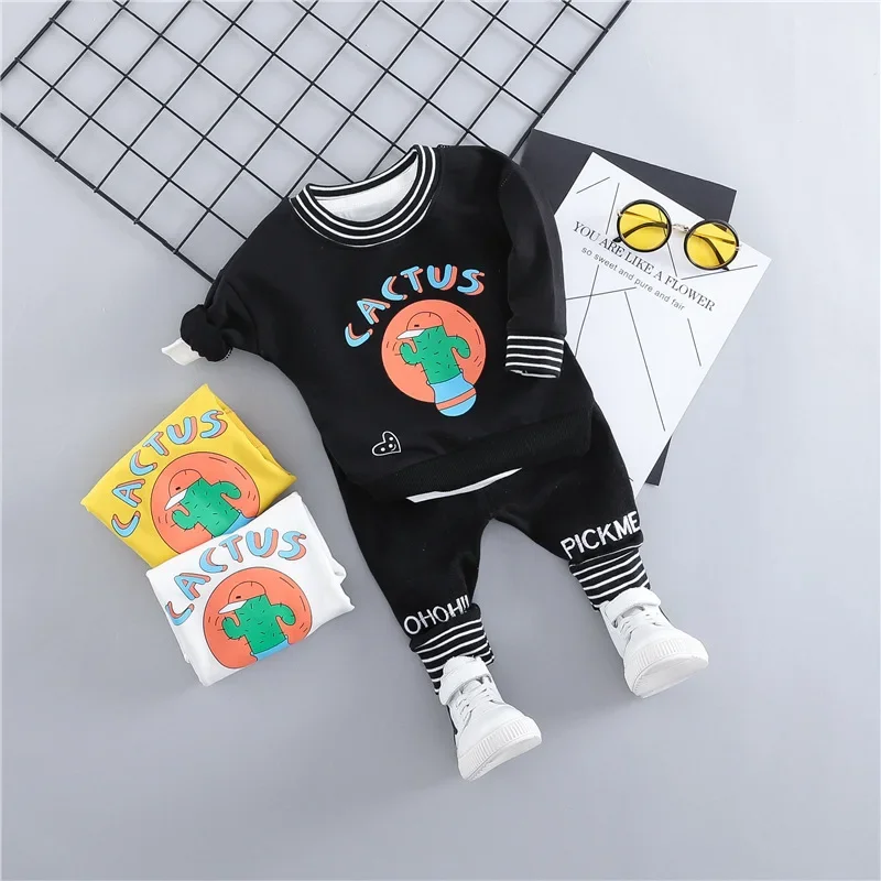 

Spring Autumn Baby Girls Boys Clothing Sets Infant Clothes Outfits Children T Shirt Pants 2 Pcs Suit Kids Casual Sportswear