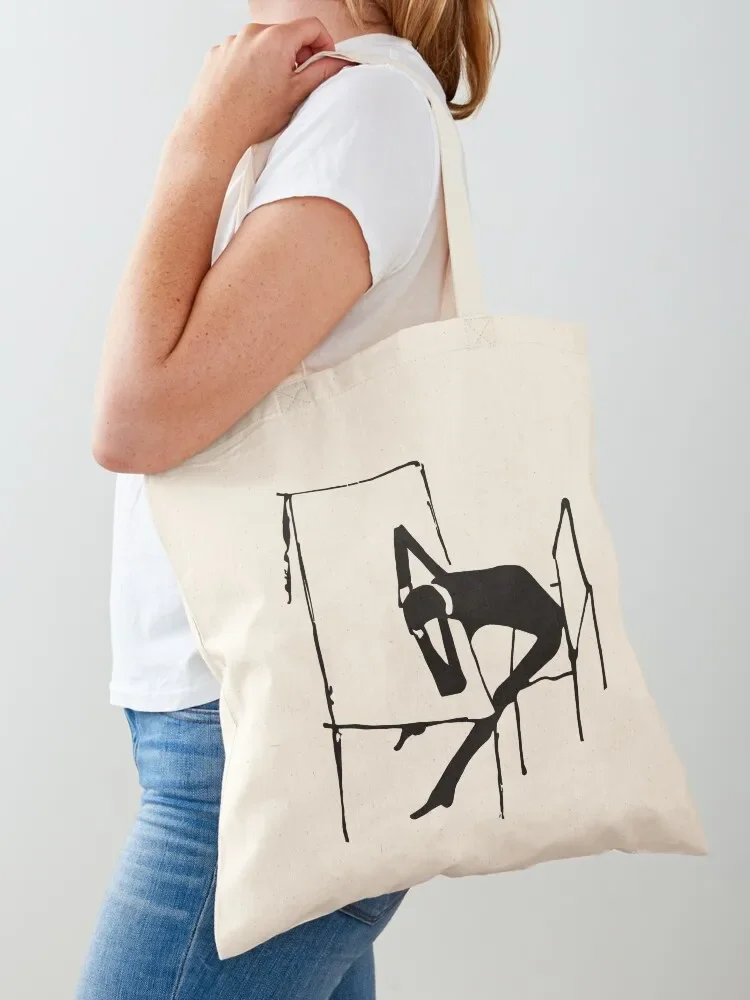

Franz Kafka Drawing 05 Black Tote Bag reusable shopping bag Lady bag supermarket folding canvas tote bags