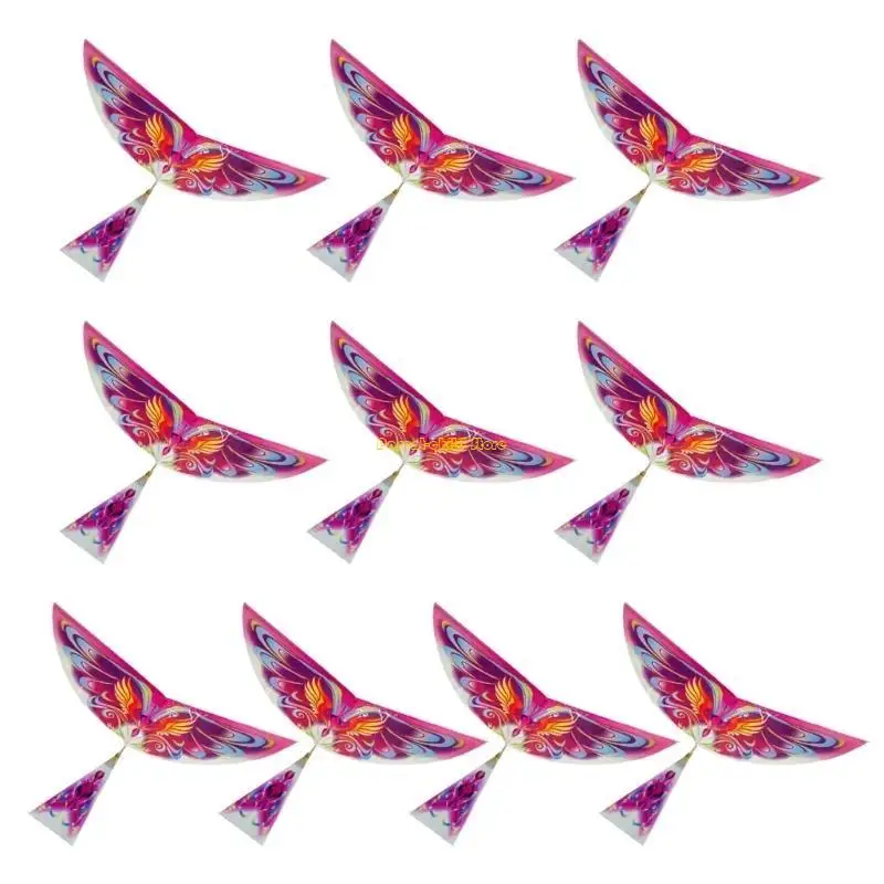 Wxtd faixa borracha power bird modelos brinquedo crianças quebra-cabeça diy kites avião ação montagem presente brinquedo