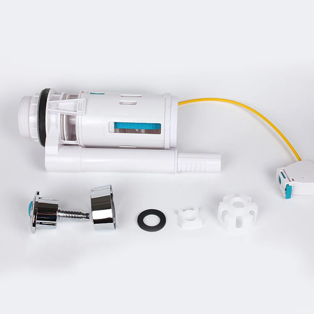 

None Dual Flush Valve Push Button Push Button Toilet Cistern White 1.5\" And 2\" 1pcs Adjustable Dual Flush Valve