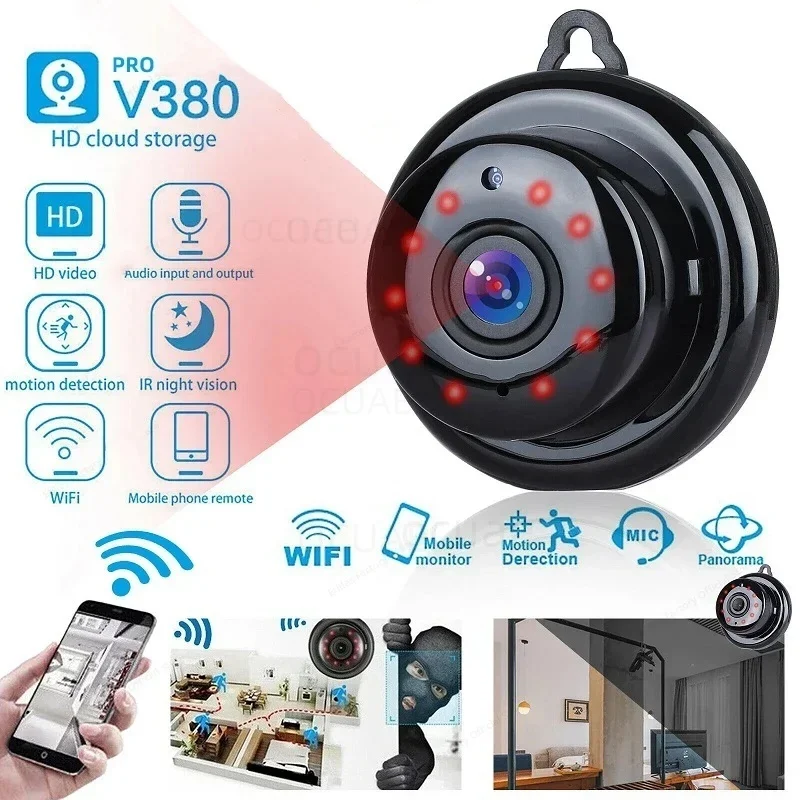 

Mini Wifi 1080P HD Camera Smart Home Security Protection IP Cam Remote Monitoring Two-way Voice IR Night Vision Micro Camcorders