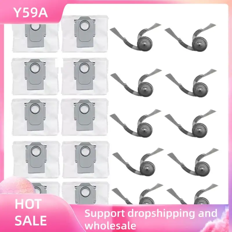 Y59A Side Brush Dust Bag For Roborock Q7 M5 / Q7 L5 / Q7 TF / Q10 S5 /Q10 X5 /Q10 PF /Q10 VF / Q8 Max Pro Plus Vacuum Parts