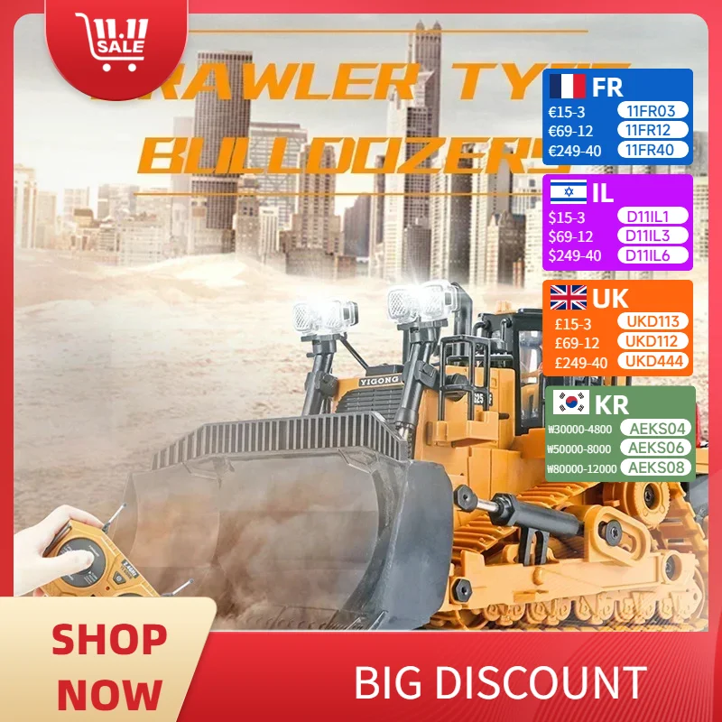 1:24 2.4G RC Construction Vehicle Set - Durable Alloy & Plastic Excavator/Dump Truck, Outdoor Indoor Kids Toy