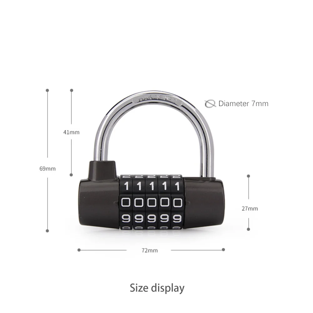 High quality luggage accessories, luggage password security padlock mechanical lock, luggage password lock metal material