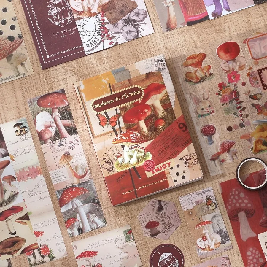 مجموعة لوازم ألبوم صور القصاصات مع ملاقط وشريط لاصق مجموعة يوميات جمالية عتيقة لحفظ الذاكرة حرفية P #4