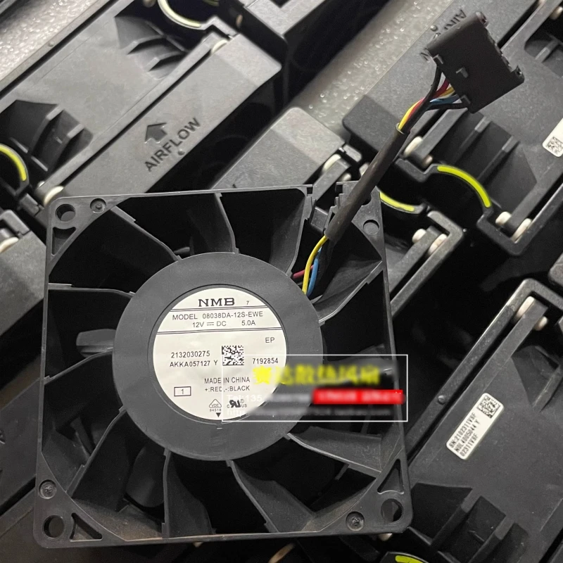 Free shipping original 08038DA-12S-EWE 8038 12V 5.0A violent boosting server power fan
