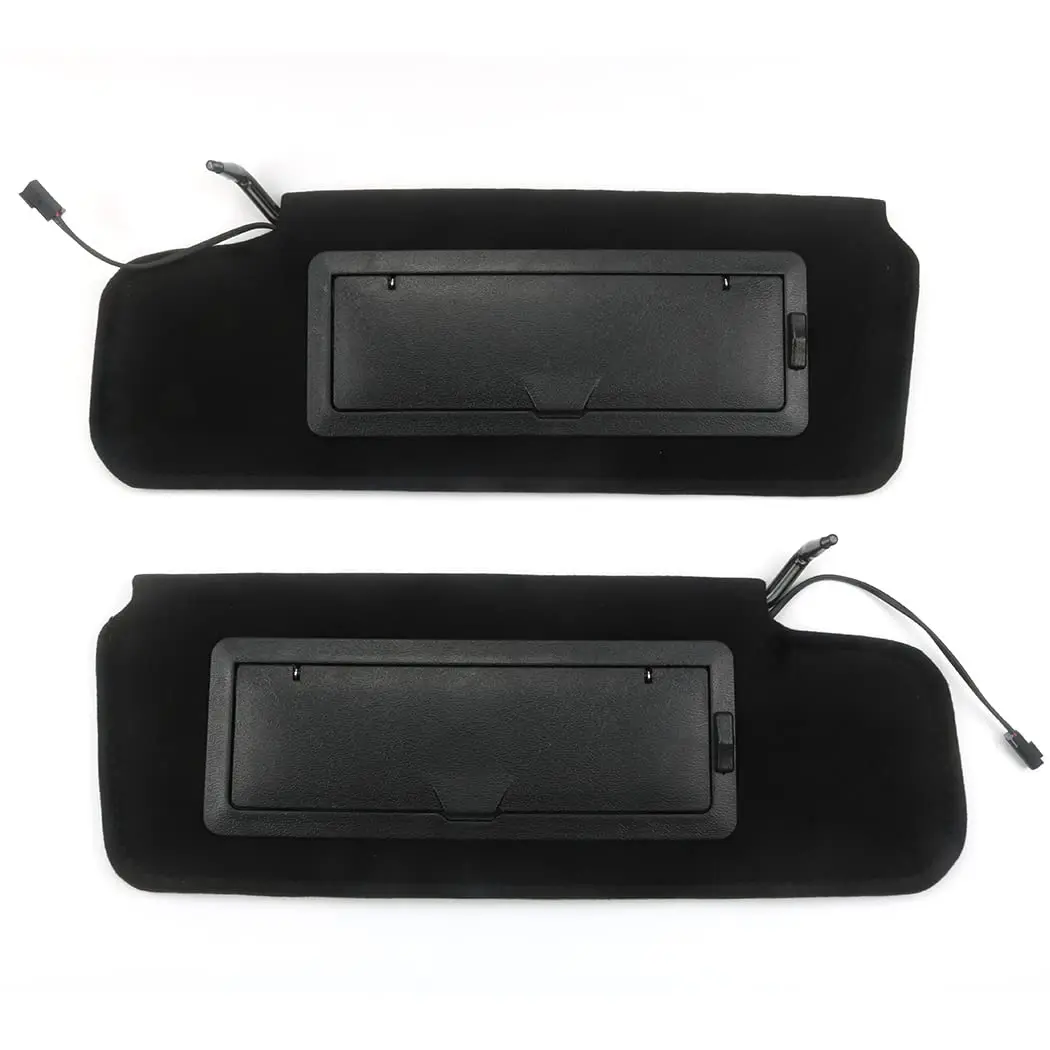 

Black Sun Visors Featuring Integrated Vanity Mirror And LED Illumination For 1984–1996 Corvette C4 Models