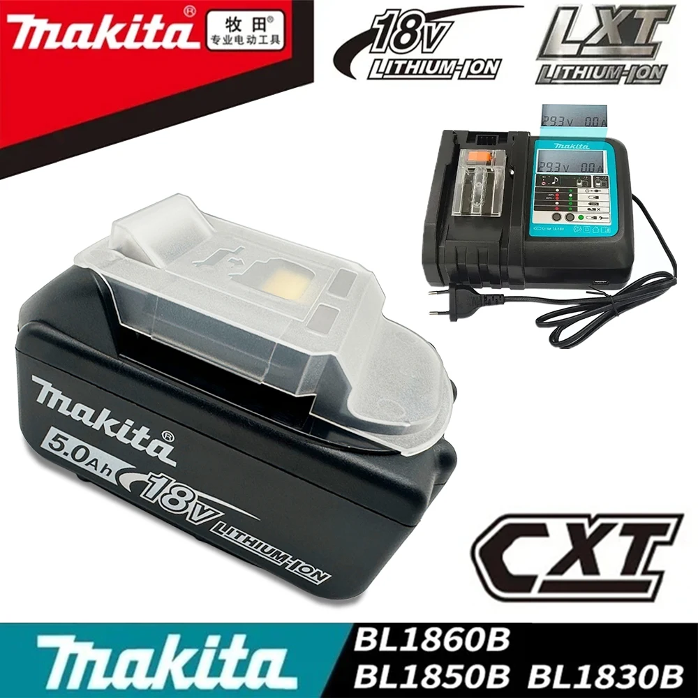 

100% Original Makita 18V 6Ah Lithium Ion Battery,for Power Tool LXT BL1860, BL1850,BL1850B,BL1840,BL1840B Replacement Battery