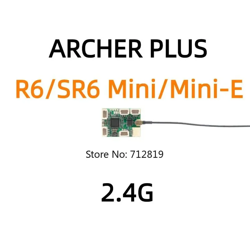 FrSky ARCHER PLUS R6/SR6 Mini/Mini-E Receivers Integrated Brushed ESC 6CH Small Form Factor in Lightweight RC Model Parts