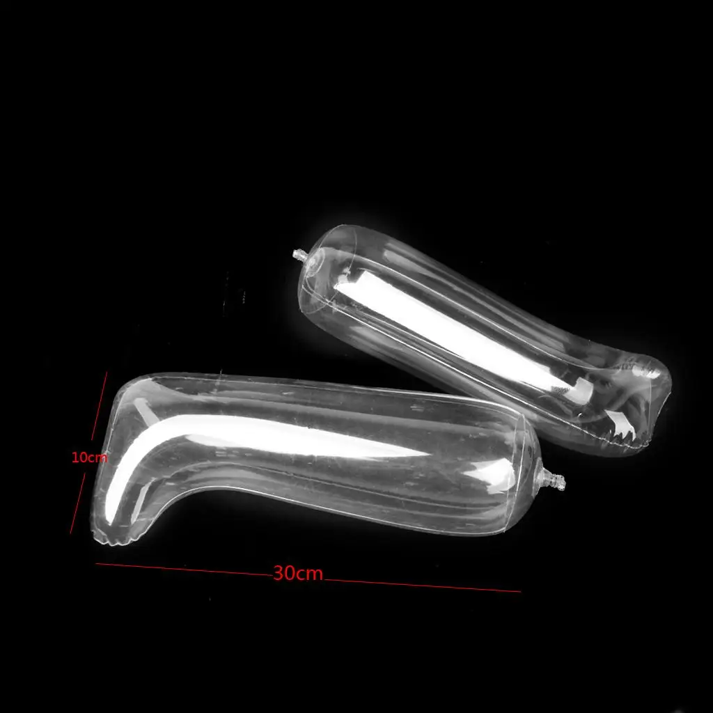 Clear Inflatable Shoe Stretcher Boots Insert Shaper Plastic Stand Support