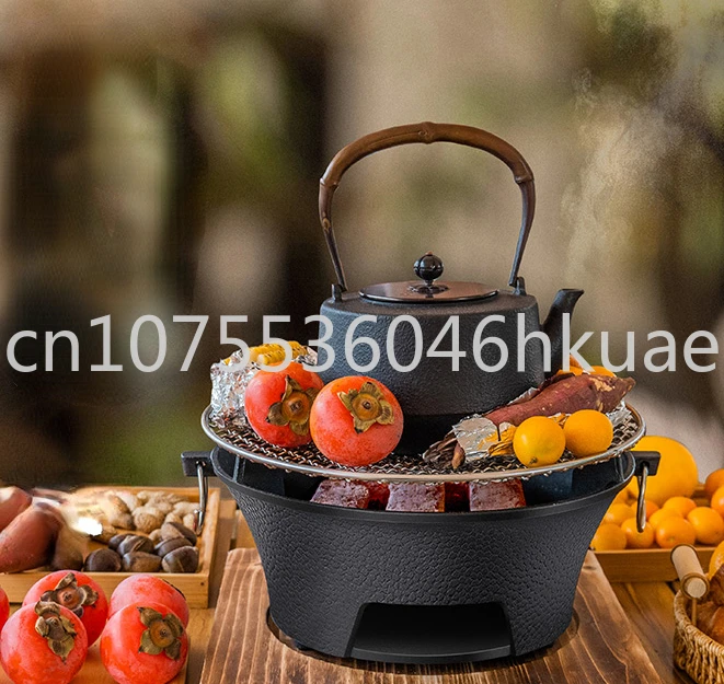 

Indoor Cast Iron Charcoal Stove, Barbecue Stove, Charcoal Heating Carbon Stove for Brewing Tea in A Furnace